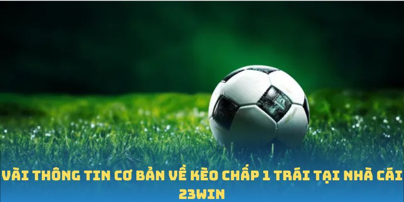Vài thông tin cơ bản về kèo chấp 1 trái tại nhà cái 23win